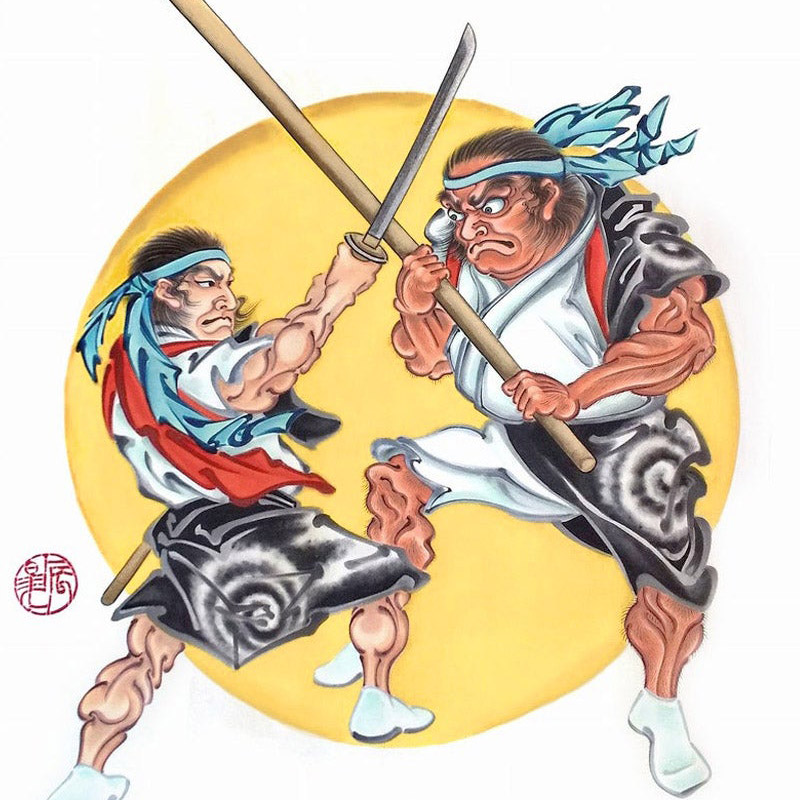 滝尻棒ささら図