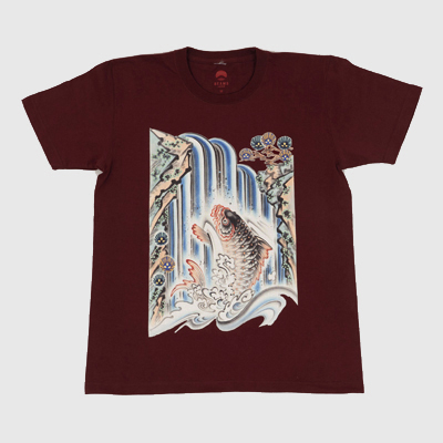 BEAMSコラボいわき絵のぼり吉田 鯉の滝のぼりTシャツ