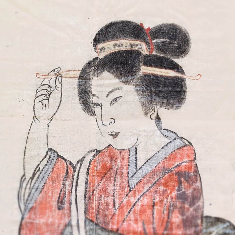 町人女性像（下唇の笹紅が特徴）