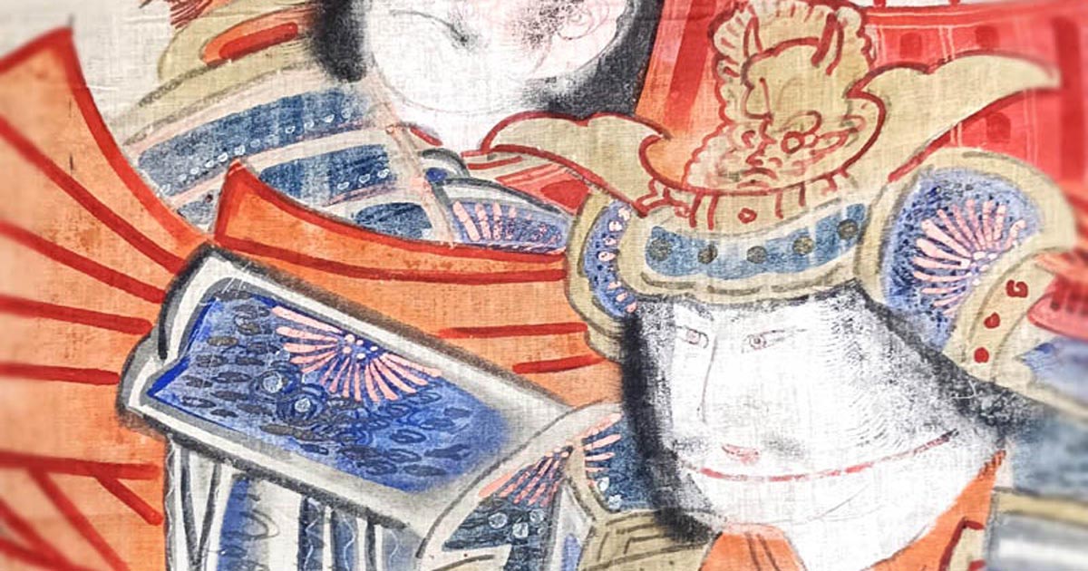 明治〜大正期《秀吉図幟》【いわき絵のぼり吉田】