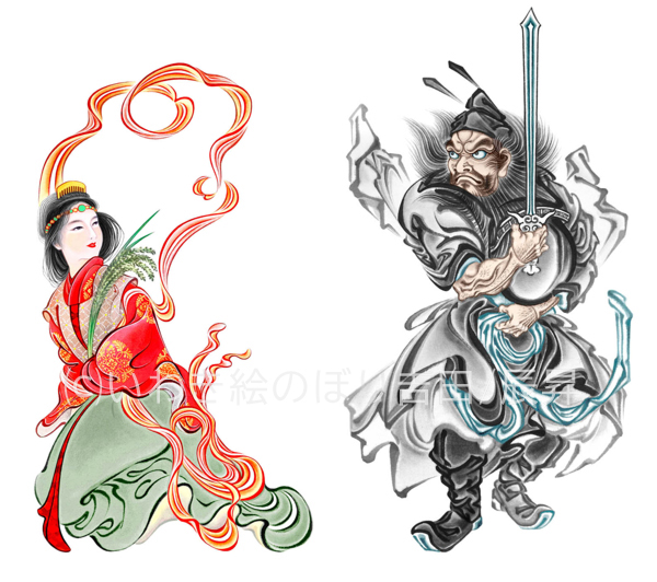 鎮守氷川神社の御祭神を担当｜絵師・辰昇