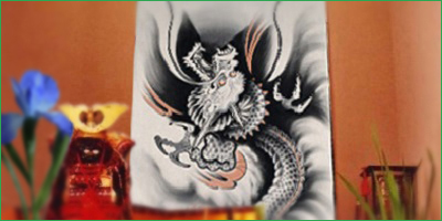 いわき絵のぼり吉田、室内用手描き武者のぼり(鍾馗幟)のページへ