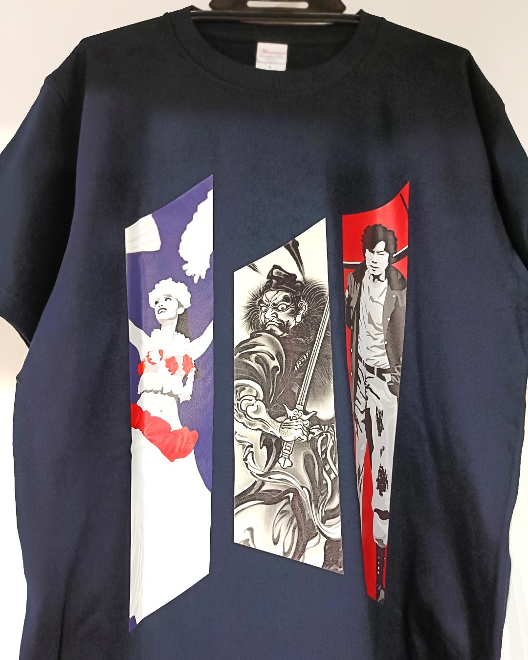 いわきFCサポーターARMOURSが鍾馗図を用いて制作したTシャツ