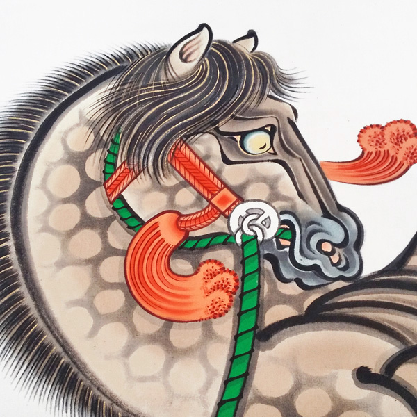 室内用絵のぼり若駒｜辰昇作